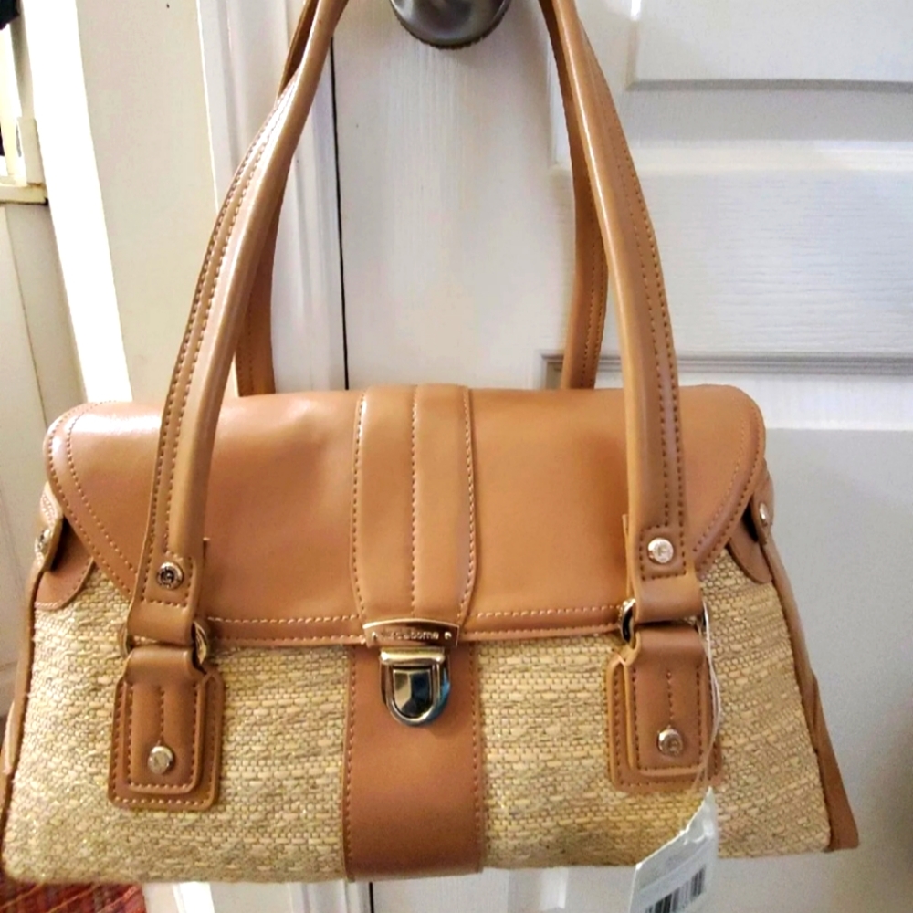 Tan Liz Claiborne shoulder bag large